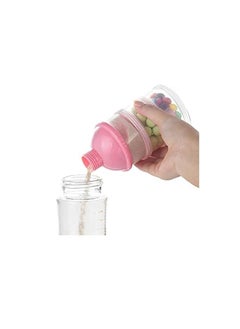 ماركة غير محددة 1Pc Portable Milk Powder Dispenser Travel Outdoor Pp Pink 17*7*4.2Cm  - Image 2