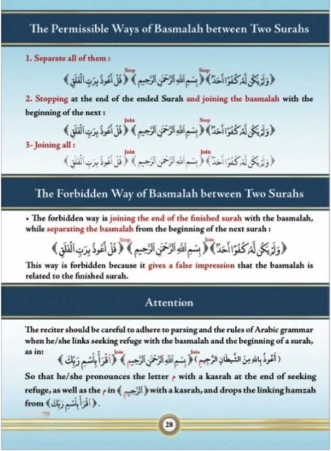 Teaching Tajweed of the Quran in English –Illustrated Tajweed (English) size 20*28 - Image 2