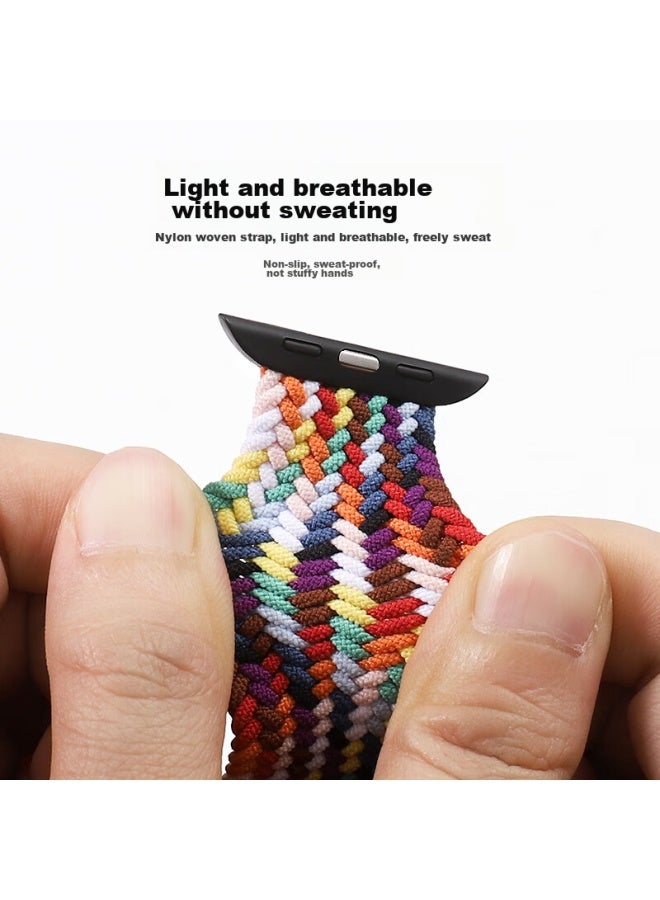 Mssm Compatible Nylon Braided Watch Band For Apple Watch, Suitable For Apple Watch Ultra 2/s10/9/8/7/6/se 44/45/46/49mm - Image 4
