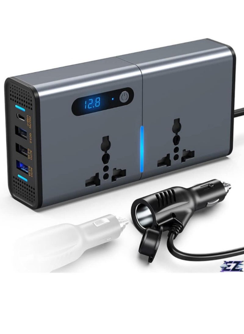 ELTRAZONE "Compact 200W Power Inverter: Reliable DC to AC Converter for Cars, SUVs, and Trucks"  - Image 2
