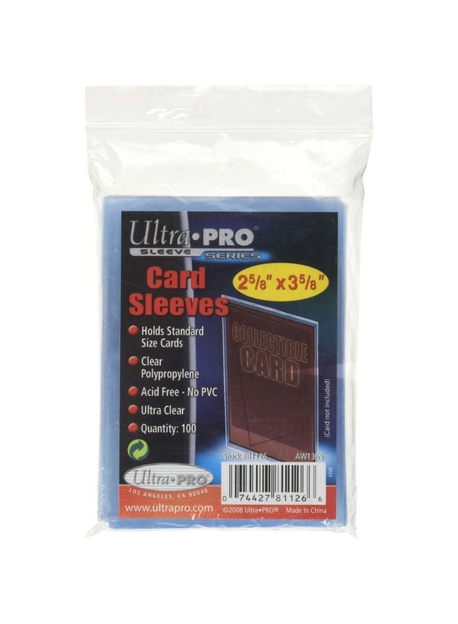 Ultra PRO - Penny SleevesÂ® Clear Soft Card Sleeves 100ct. 2.5" x 3.5", Protect and Store Valuable Sports Cards, Baseball Cards, Football Cards, Basketball Cards and Even Gaming Cards, MTG & DND - Image 1