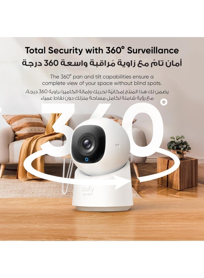eufy Security Indoor Cam C210 1080p Resolution Security Camera Indoor Pan and Tilt, Plug-In Home Security Camera with Wi-Fi, Human/Motion AI, No Monthly Fee - Image 3
