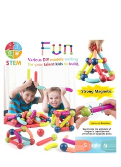 ULHYC 36 Pieces Magnetic Building Sticks Blocks Toy  - Image 5