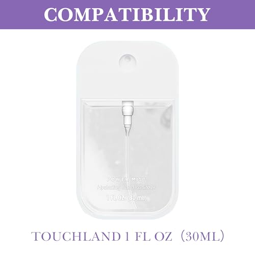 Linkidea Silicone Sanitizer Storage Case, Portable Travel Accessories, Exact Size of Container Compatible with 1 FL OZ Touchland, Fashion Accessory with Belt Fits Daily Use (Purple) - Image 4