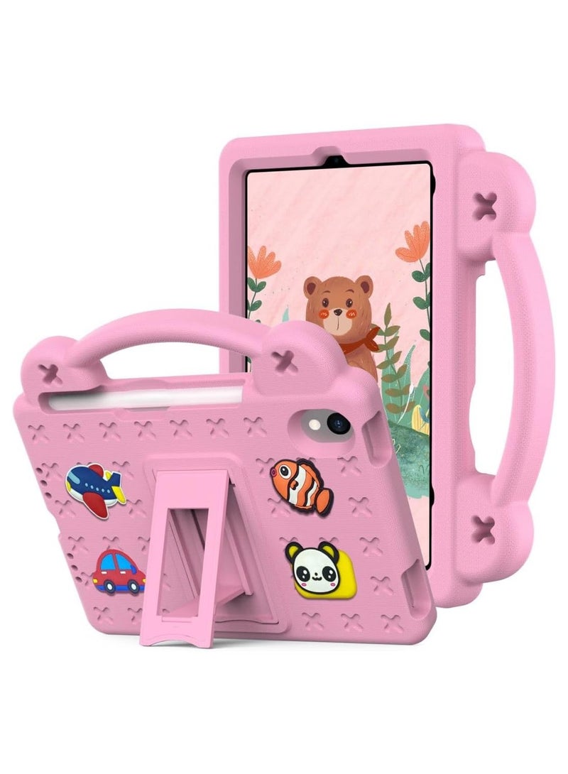 general Kid's Case for iPad Mini 7 (A17 Pro) 2024 Mini 6 2021 8.3-inch EVA Shock Grip Kid-Friendly Case with Foldable Stand and Removable Cartoon Doll - Image 1