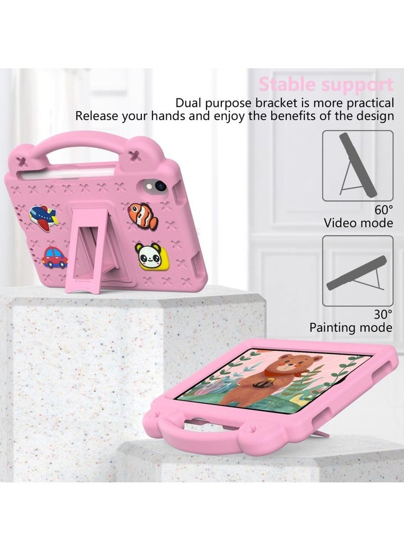 general Kid's Case for iPad Mini 7 (A17 Pro) 2024 Mini 6 2021 8.3-inch EVA Shock Grip Kid-Friendly Case with Foldable Stand and Removable Cartoon Doll - Image 2