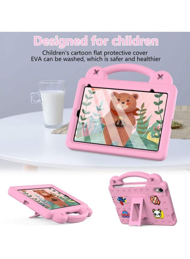 general Kid's Case for iPad Mini 7 (A17 Pro) 2024 Mini 6 2021 8.3-inch EVA Shock Grip Kid-Friendly Case with Foldable Stand and Removable Cartoon Doll - Image 4
