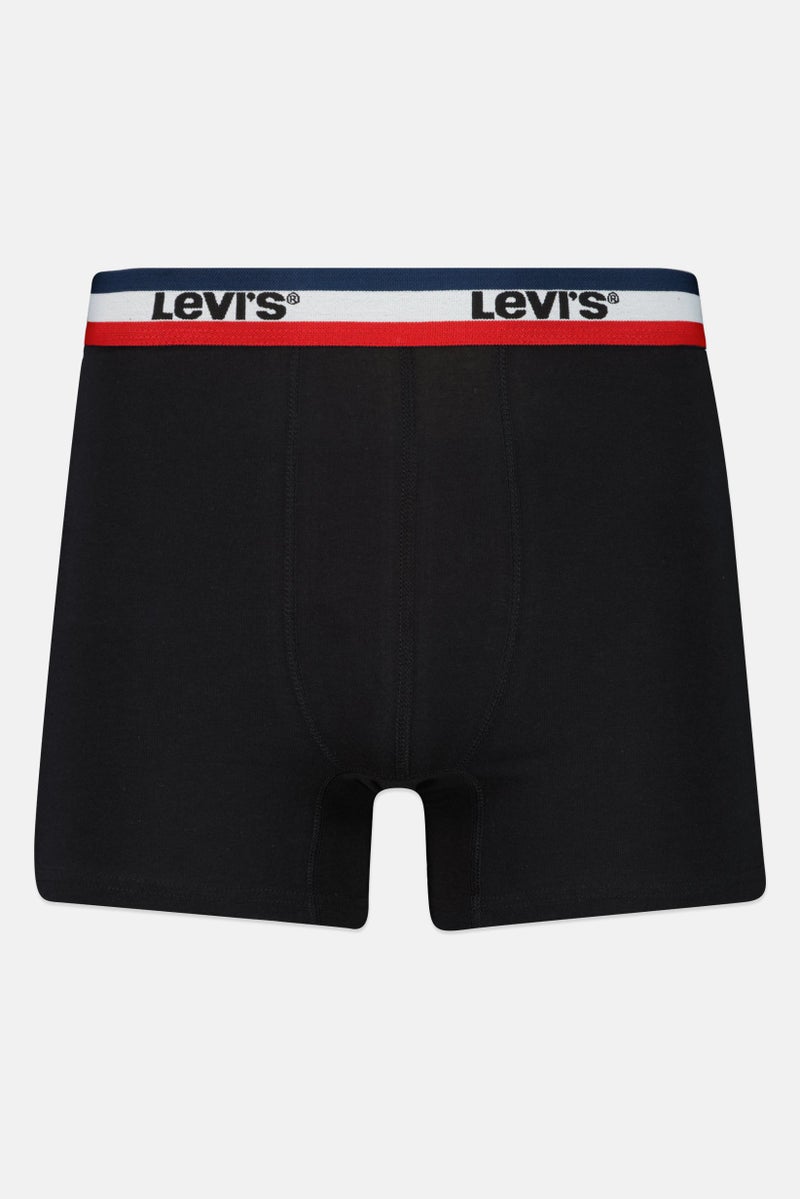 Men 4 Pack Brand Logo Boxer Brief, Multicolor