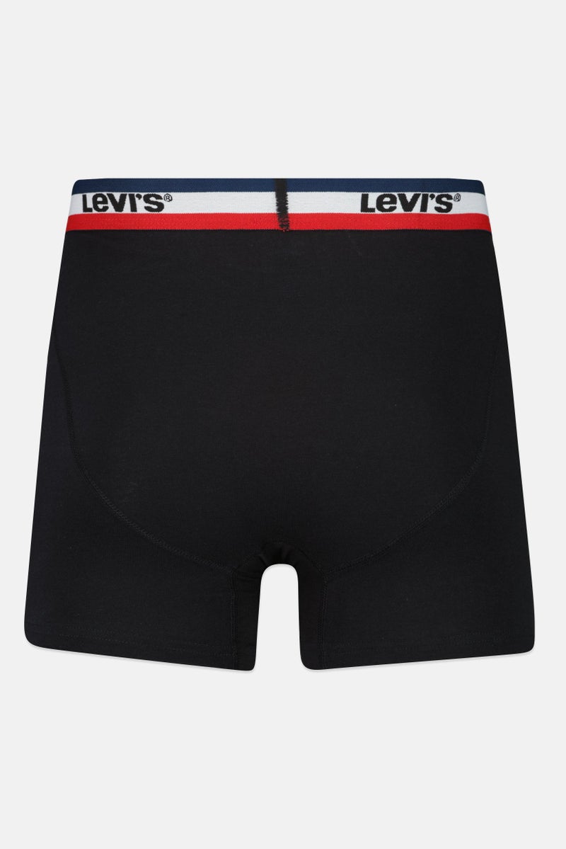 Men 4 Pack Brand Logo Boxer Brief, Multicolor