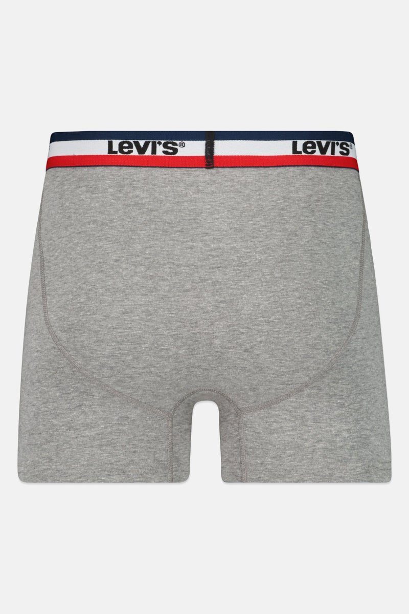 Men 4 Pack Brand Logo Boxer Brief, Multicolor