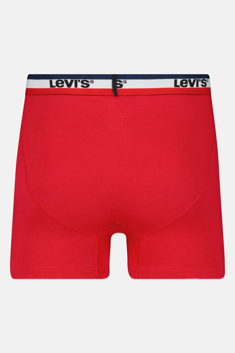 Men 4 Pack Brand Logo Boxer Brief, Multicolor