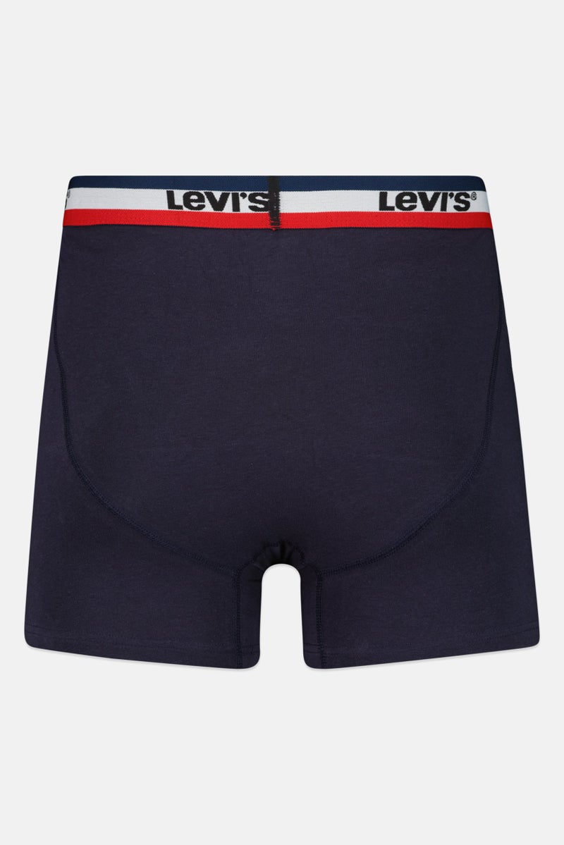 Men 4 Pack Brand Logo Boxer Brief, Multicolor
