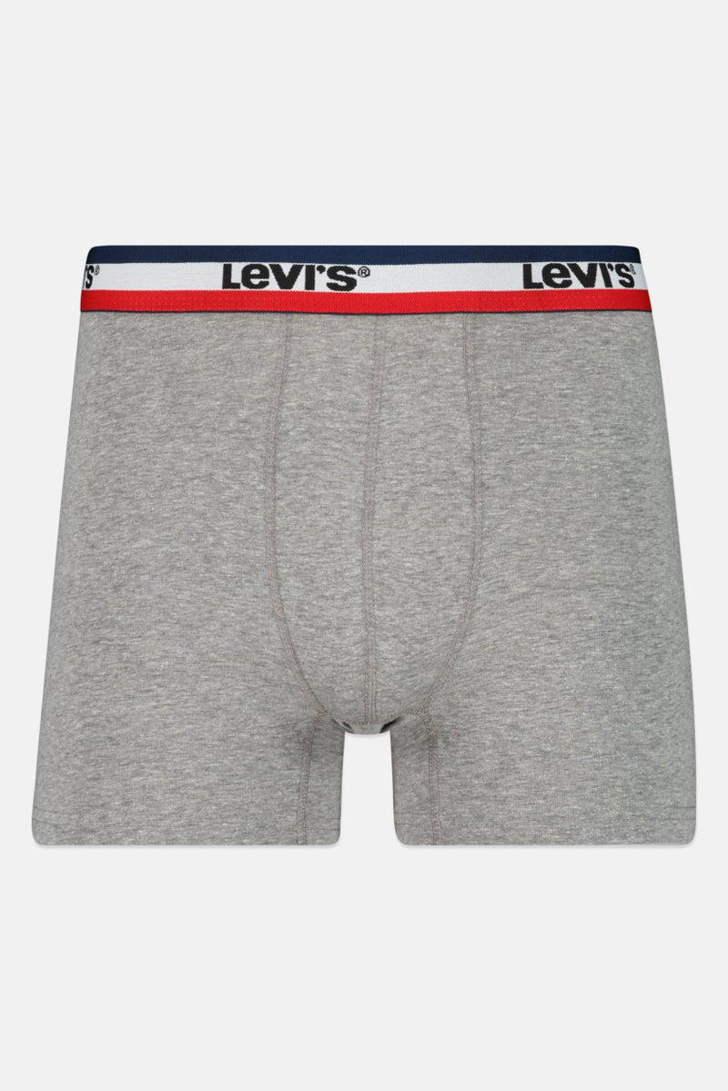 Men 4 Pack Brand Logo Boxer Brief, Multicolor