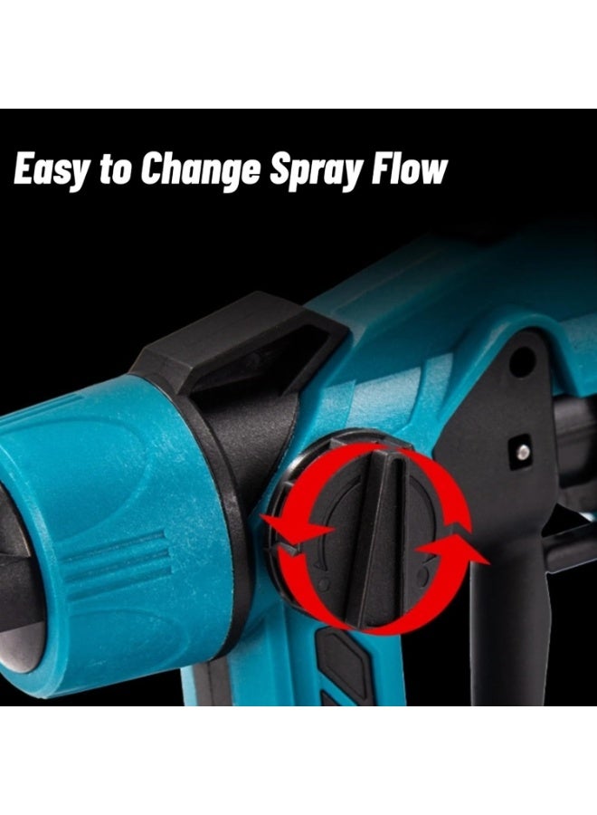 GearZone Cordless Paint Sprayer with 2 Batteries 21V 4.0Ah Cordless Spray Paint Machine 5 Nozzles 3 Patterns 1000ml Battery Powered Paint Sprayer High Pressure Electric for Home Furniture - Image 2