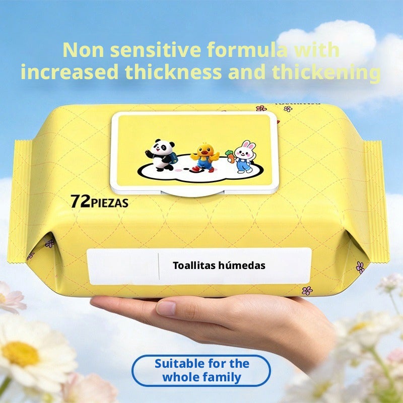 مناديل مبللة للأطفال لليدين والفم باللغة الإنجليزية - غير معطرة - Image 2