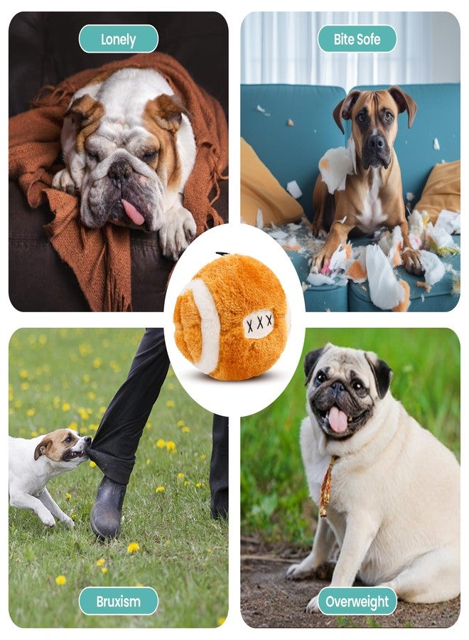 سبوت لعبة كرة قدم قطيفة للكلاب من SPOT مع صفارة | لعبة كرة قدم قطيفة ناعمة من القماش تصدر صوت صفارة، مناسبة للكلاب الصغيرة والكبيرة | لعبة جلب للرمي والمطاردة | 4.5 بوصة - Image 5