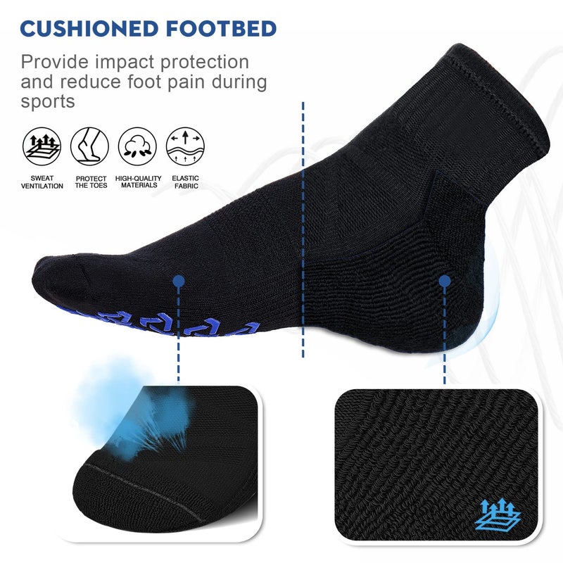 Ozaiic Non Slip Socks Grip for Yoga Home Workout Pure Barre, Pilates, Hospital, Ideal Cushion Socks for Men and Women - Image 5