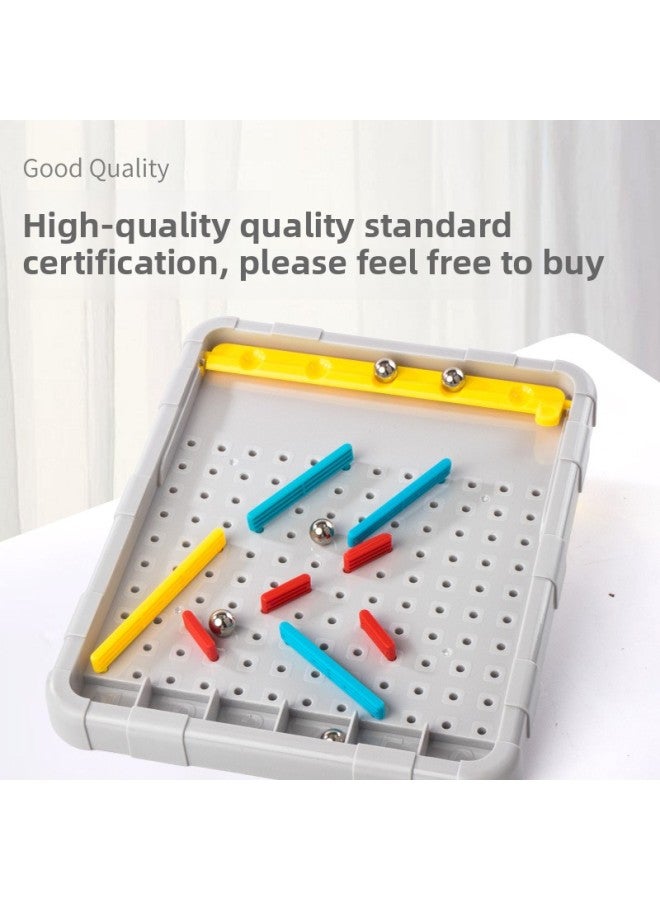 Children's Multifunctional Line Maze Adventure Primary School Students' Observation Logic Training Track Beads Educational Toys-Color:Line Labyrinth - Image 3