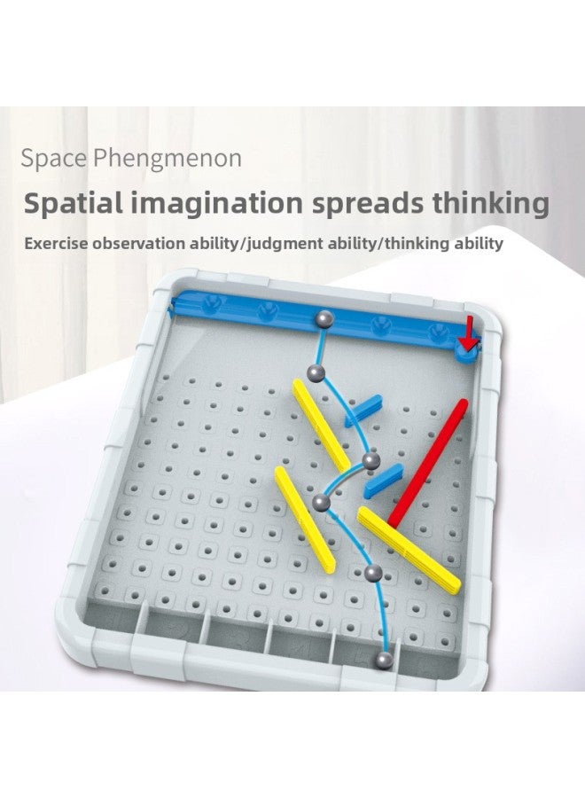 Children's Multifunctional Line Maze Adventure Primary School Students' Observation Logic Training Track Beads Educational Toys-Color:Line Labyrinth - Image 5