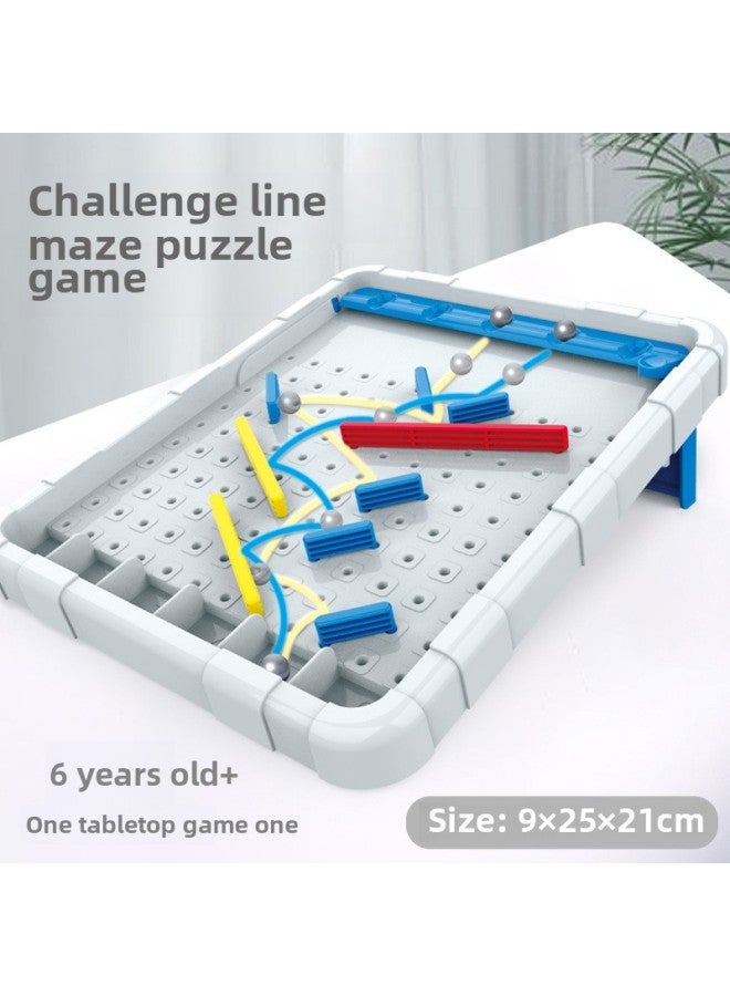 Children's Multifunctional Line Maze Adventure Primary School Students' Observation Logic Training Track Beads Educational Toys-Color:Line Labyrinth - Image 1