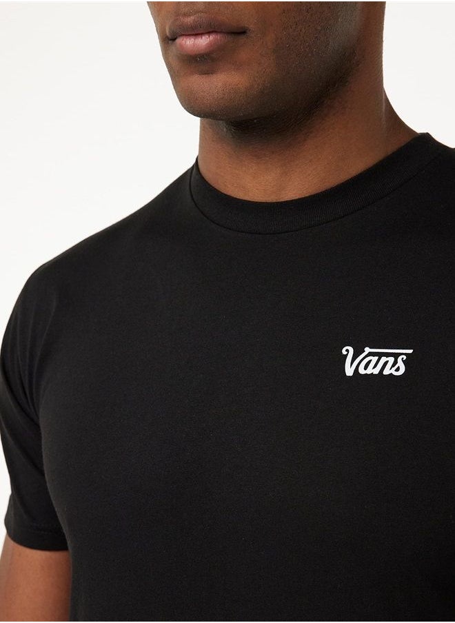 VANS Mens Mini Script Short Sleeve Cotton T-Shirt - Black - M  - Image 2