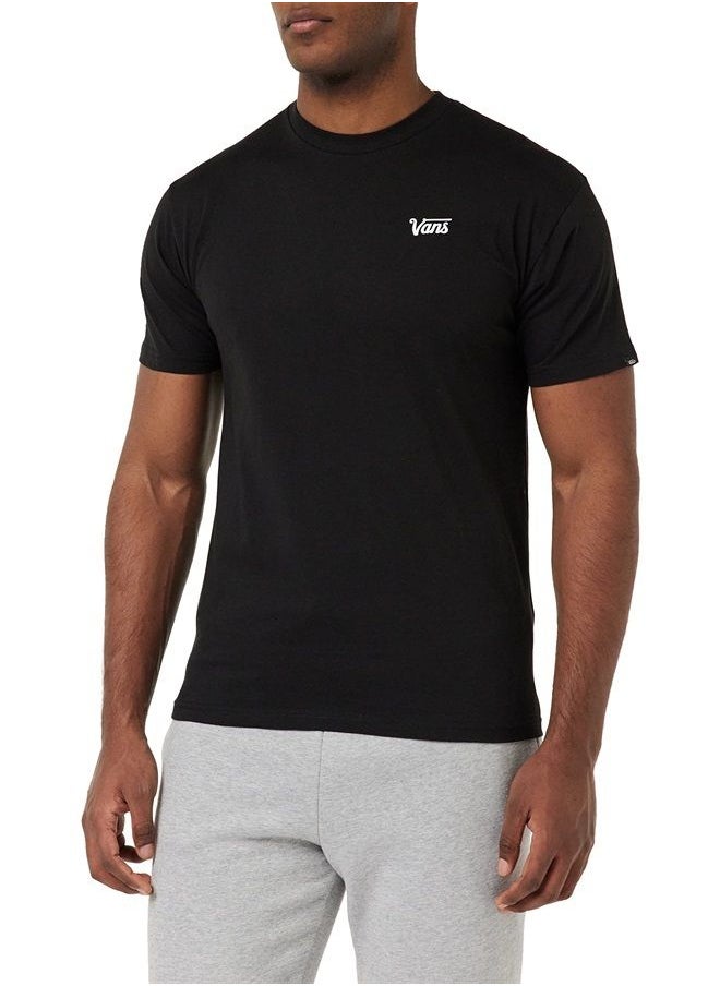 VANS Mens Mini Script Short Sleeve Cotton T-Shirt - Black - M  - Image 1