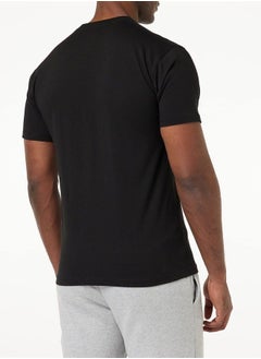 VANS Mens Mini Script Short Sleeve Cotton T-Shirt - Black - M  - Image 3