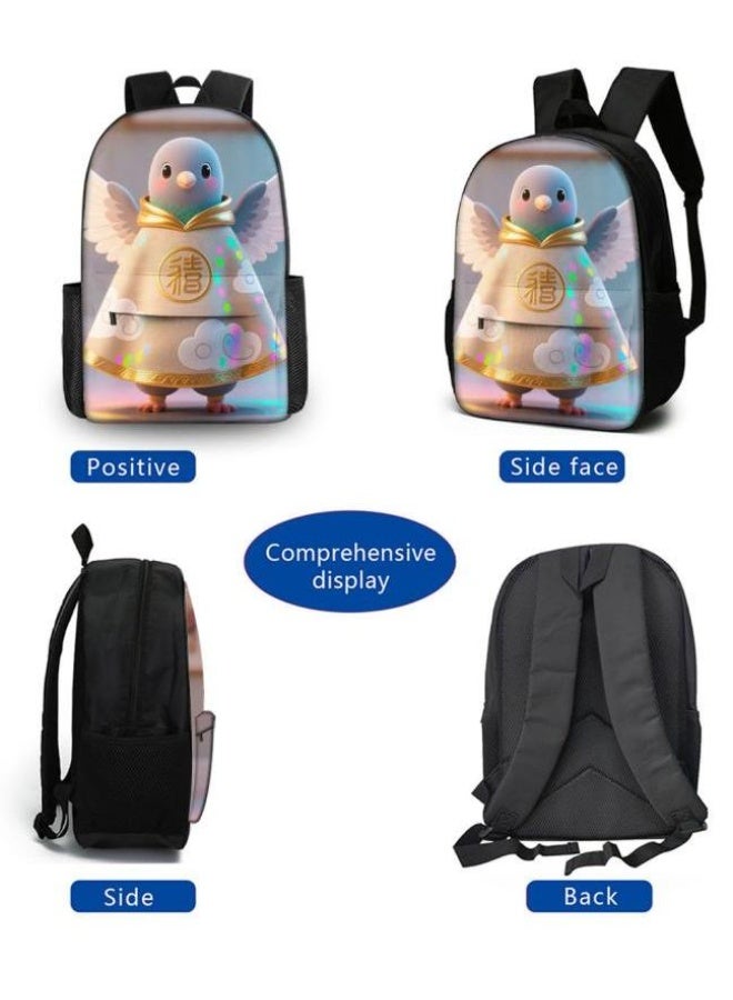 Bright Li Fire Fashion partner of student teenagers! Super cute cartoon bag three-piece set, easy to deal with various occasions (available for students, children, friends on outings, mountain climbing, schooling, etc.) - 9  - Image 3