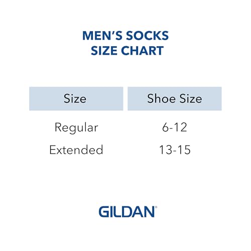 Gildan Men's Polyester Half Cushion Crew Socks, 12-Pairs, White, Shoe Size: 6-12 - Image 5