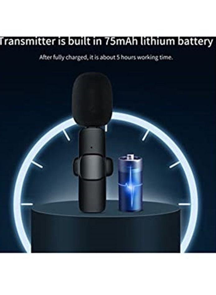 New Wireless Collar Clip Microphone Portable Audio Video Recording Mic For Android Type-C for Live streaming Mobile - Image 2