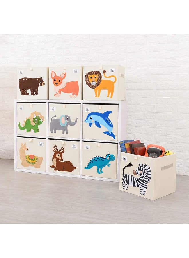 CLCROBD Foldable Animal Cube Storage Bins Fabric Toy Box/Chest/Organizer for Toddler/Kids Nursery, Playroom, 13 inch (Triceratops) - Image 5