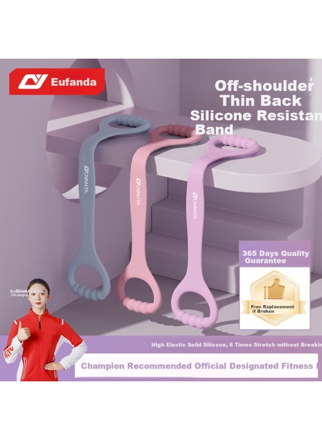 Ou Fan Da Eufondra Elastic Resistance Band Pilates Tension Rope Eight-character Arm Strengthener Back Shoulder Women's Fitness Equipment - Image 1