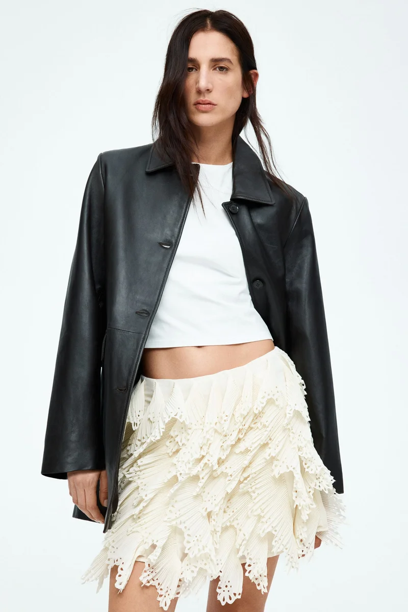 H&M Frilled chiffon skirt