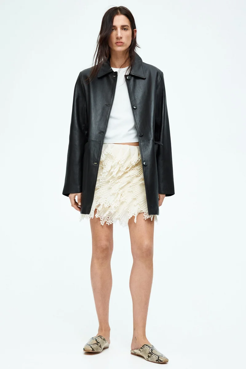 H&M Frilled chiffon skirt