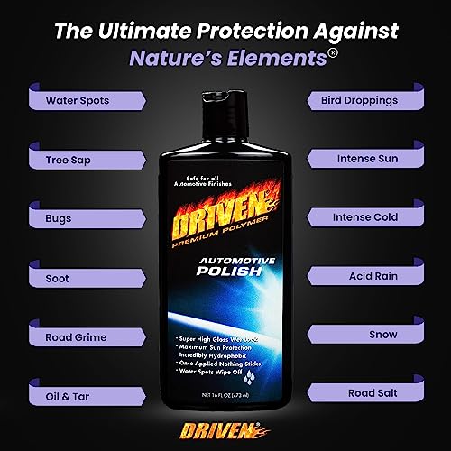DRIVEN Automotive Polish & Sealant for Super High Gloss Wet Look - Hydrophobic Top Coat & Polymer Polish Brightens & Enhances Finish with Non-Stick Protection - for Cars, Trucks, RVs, Boats & More - Image 4