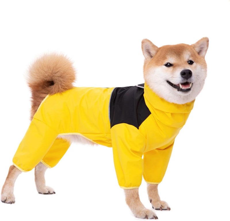 Protective Dog Raincoats with Reflective Designs and Back Zippered Designs for Easy Wear Outdoor Activity Clothing Raincoats - Image 1