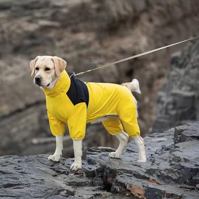 Protective Dog Raincoats with Reflective Designs and Back Zippered Designs for Easy Wear Outdoor Activity Clothing Raincoats - Image 3
