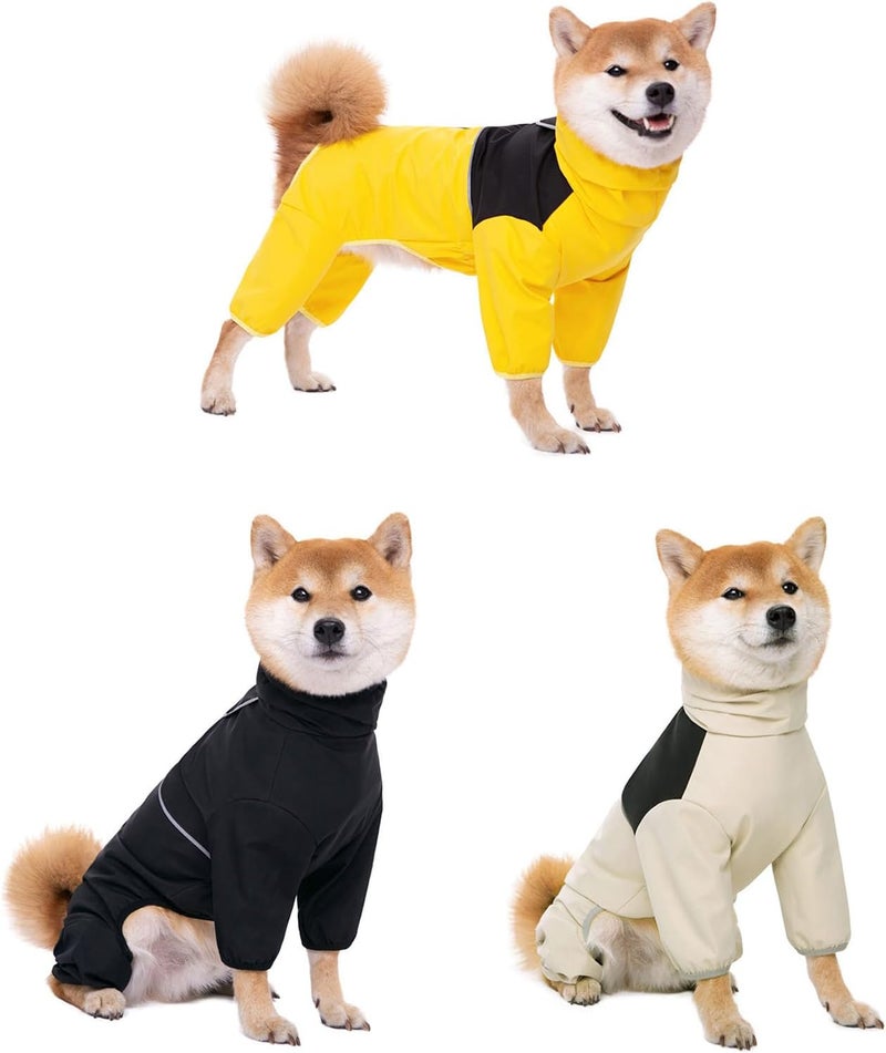 Protective Dog Raincoats with Reflective Designs and Back Zippered Designs for Easy Wear Outdoor Activity Clothing Raincoats - Image 4