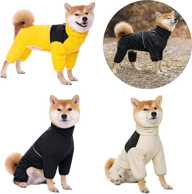 Protective Dog Raincoats with Reflective Designs and Back Zippered Designs for Easy Wear Outdoor Activity Clothing Raincoats - Image 2