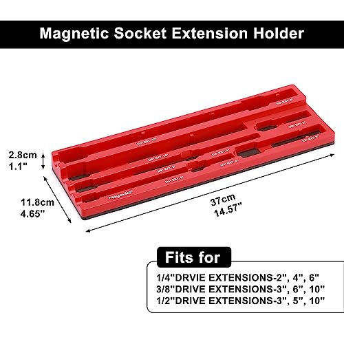 Mayouko Magnetic ABS Socket Extension Organizer Socket Extension Bar Holder Fit for 143812Drive Extensions Extensions not Included - Image 3