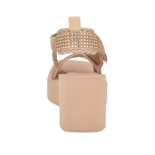 Guess Women's DAWSIN Sandal, Nude 110, 8 - Image 3