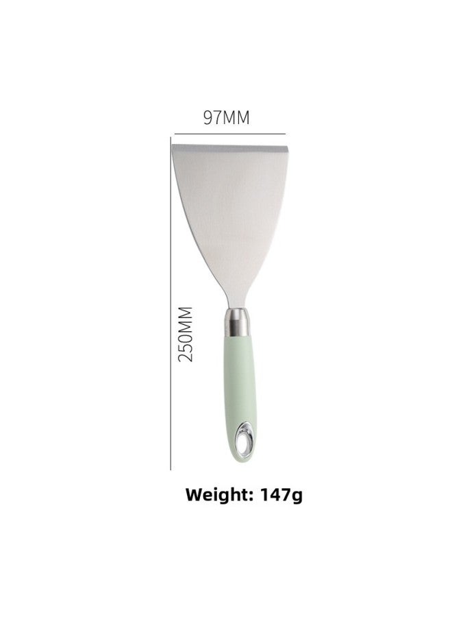 Stainless Steel Pancake Shovel Pancake Fruit Tool Scraper Cooking Pancake Press Teppanyaki Fried Egg Pancake Shovel-Specifications:ins Ritz Triangle Cuisine Shovel-Large - Image 1