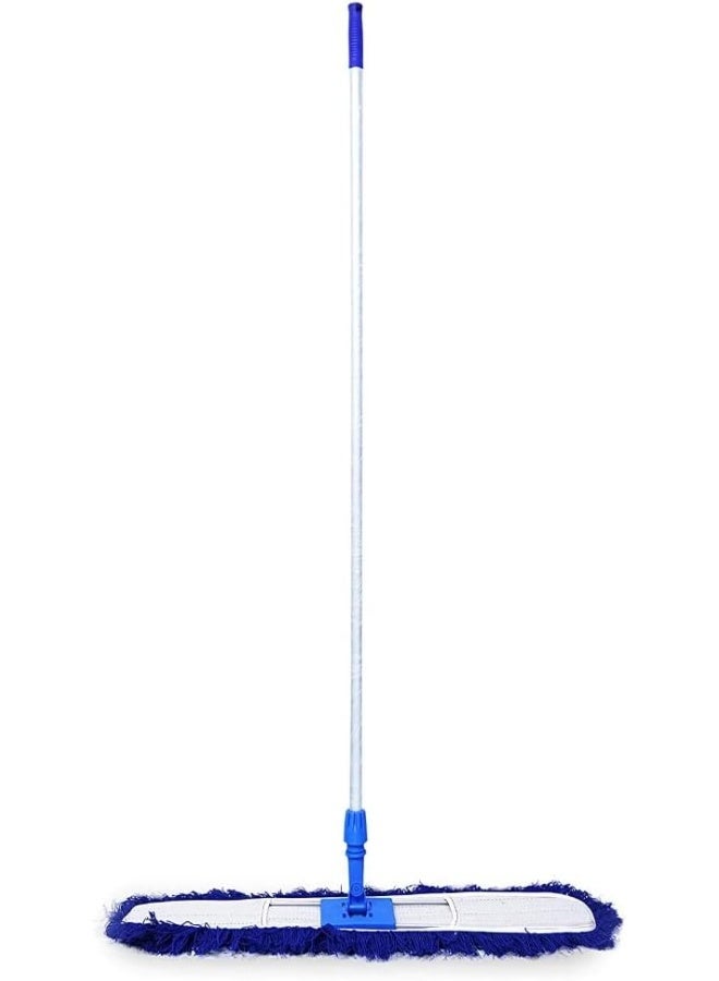 Biella Washable Dust Mop Replacement And Refill Looped Head With Aluminium Handle Floor Mops For Wet Dry Use Industrial And Household Floor Cleaning - Image 1