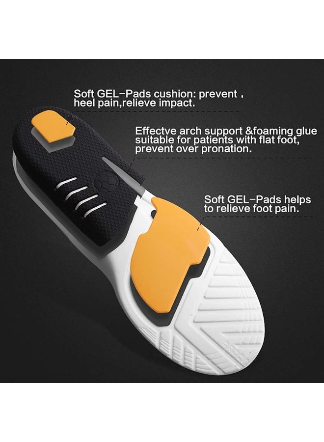 DUNISO Sports Insoles, PU Anti-Slip Shock Absorbing Sports Insoles, Arch Support Sport Insoles，Comfortable, Breathable, Cuttable，for Basketball, Badminton, Military Training, Running, Hiking ,L,41-45 - Image 4