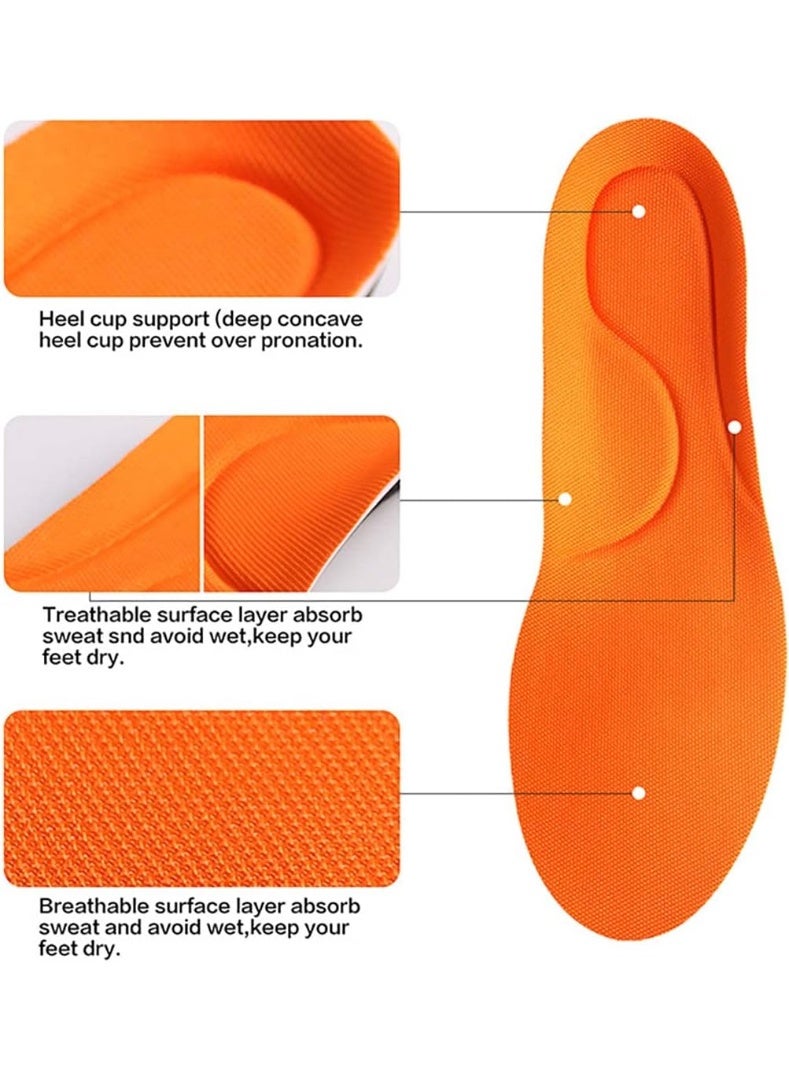 DUNISO Sports Insoles, PU Anti-Slip Shock Absorbing Sports Insoles, Arch Support Sport Insoles，Comfortable, Breathable, Cuttable，for Basketball, Badminton, Military Training, Running, Hiking ,L,41-45 - Image 3