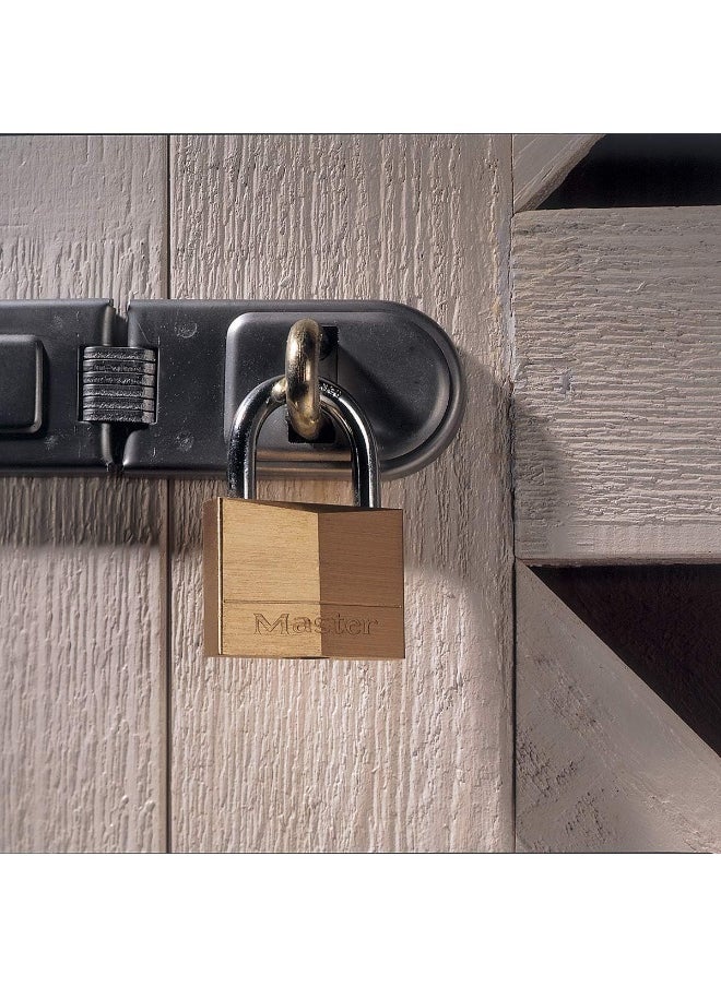 Master Lock Master Lock 150D Brass Padlock, Silver  - Image 5