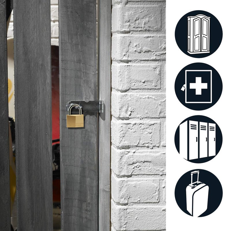 Master Lock 150D Brass Padlock, Silver - Image 4