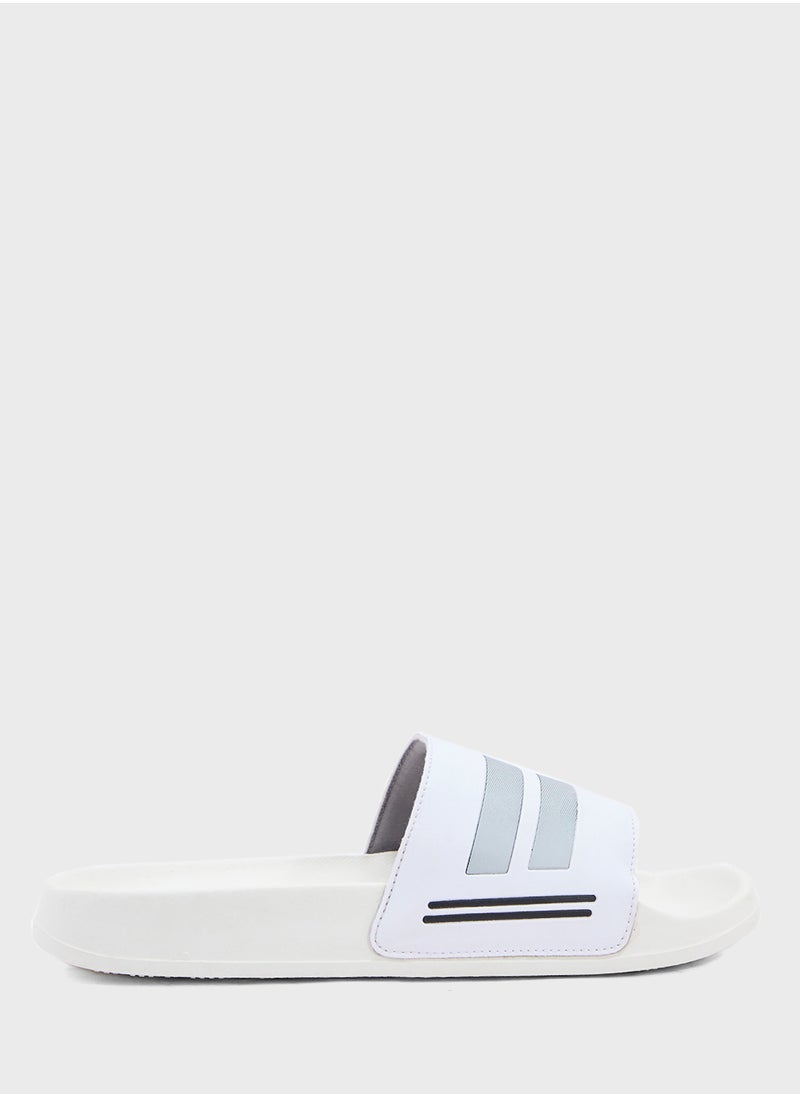Seventy Five Stripes Detail Casual Slides  - Image 1