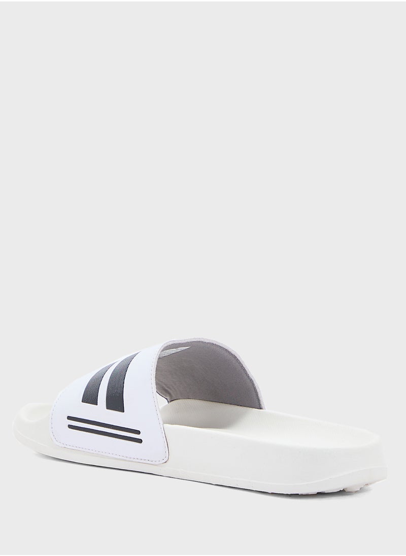 Seventy Five Stripes Detail Casual Slides  - Image 2