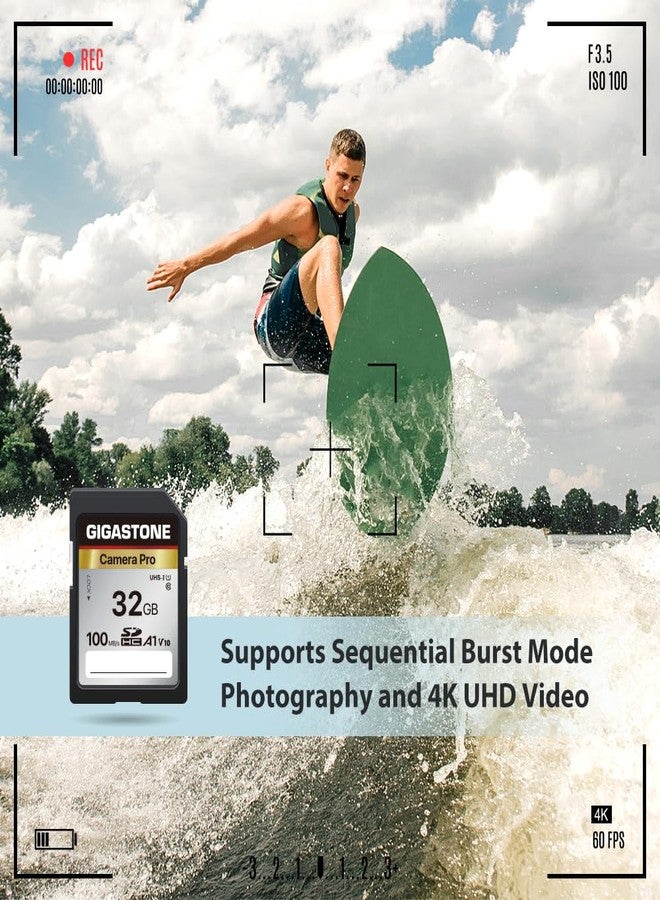 Gigastone 32GB 2-Pack SD Card, Camera Pro, A1 V10 SDHC Memory Card High Speed Full HD Video Compatible with Canon Nikon Sony Pentax Kodak Olympus Panasonic Digital Camera, with 2 Mini Cases - Image 5